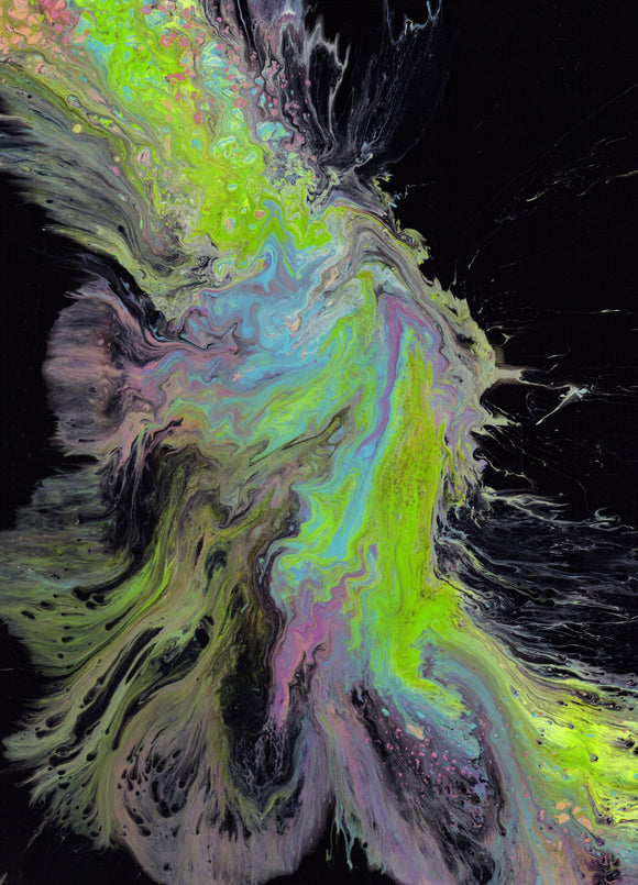 An Explosion of Colour - acrylic on canvas - 30cm x 40cm