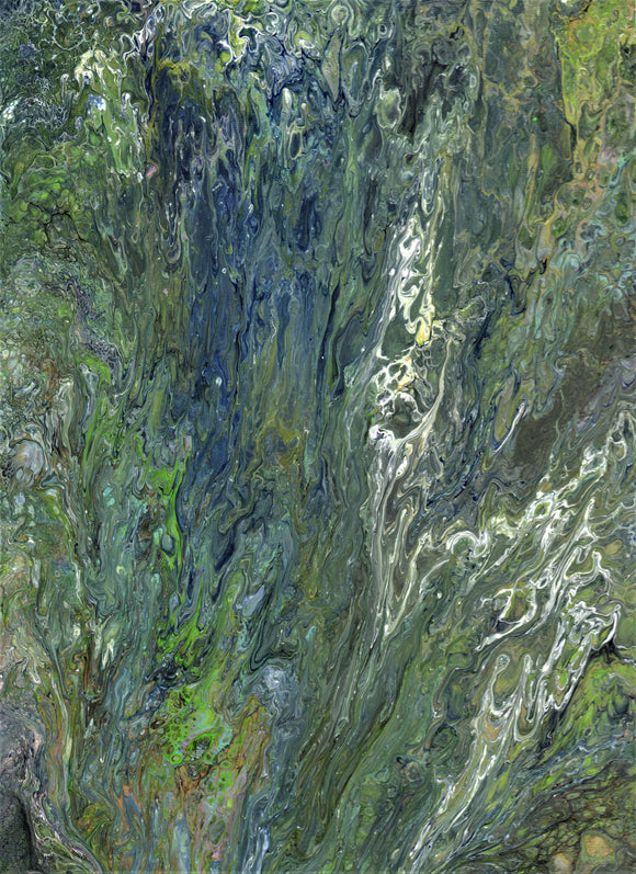Algae Covered Rock by James Knights - Original acrylic on canvas