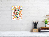 A4 sized giclee fine art print of Shock and Awe II - a beautiful watercolour spatter painting 
