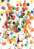 Wall art print of a beautiful watercolour spatter painting 